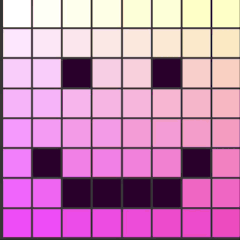 Animerad bild som växlar mellan en glad och en ledsen figur